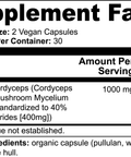 Cordyceps Mushroom Supplement - Supra Vita